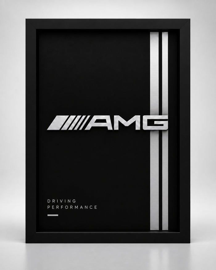 Mercedes AMG 3D Logo Frame