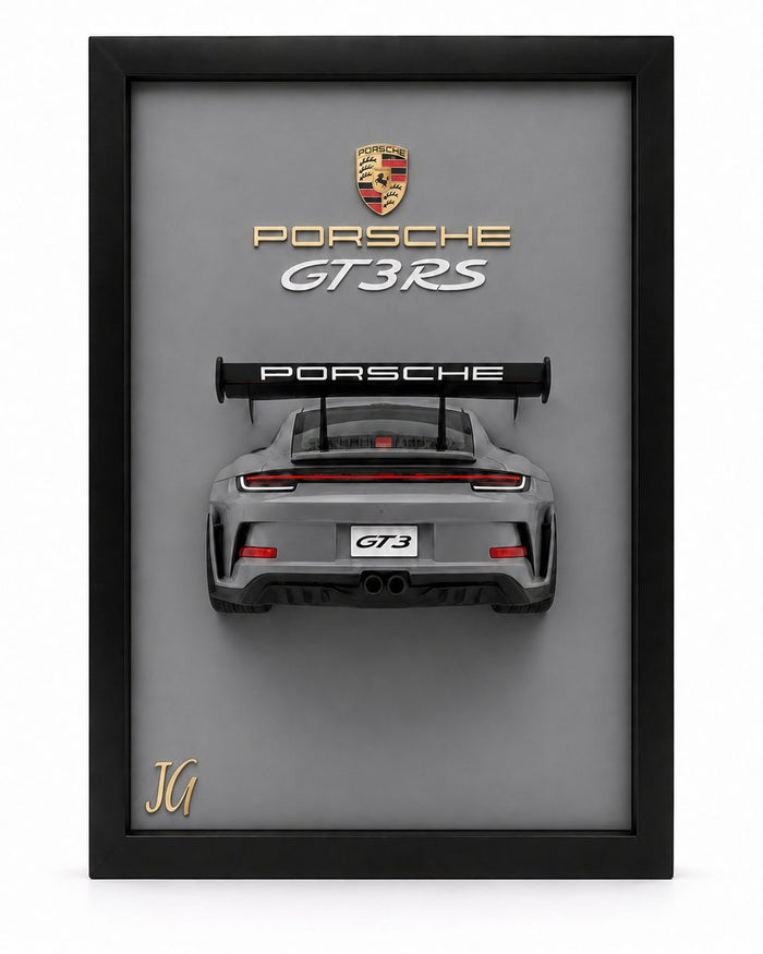 Porsche 911 GT3 RS 3D Frame Gray
