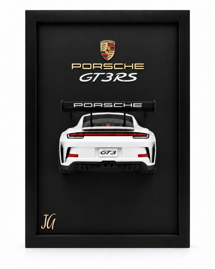Porsche 911 GT3 RS 3D Frame White