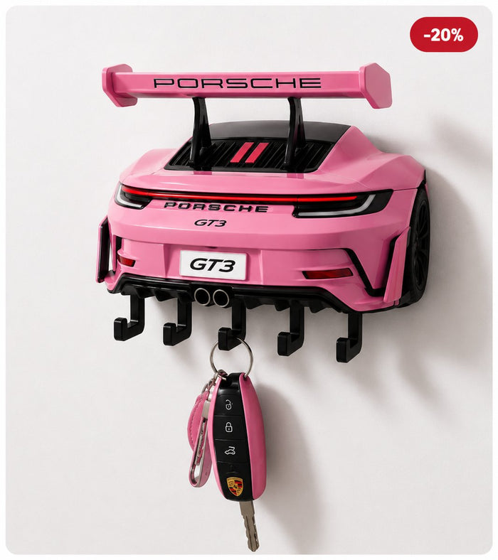 Pink Porsche 911 GT3 RS Back Key Holder