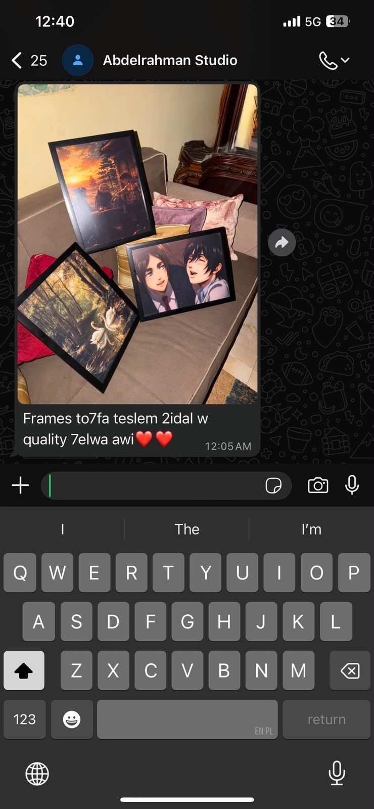The quality is unreal, the frame looks much better in person.